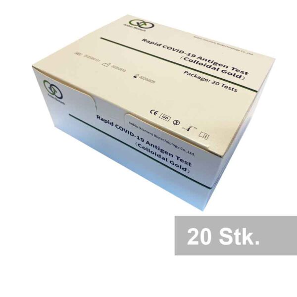 Rapid COVID-19 Antigen Test (Colloidal Gold) Anbio, Nasen-, Rachen-,Speicheltest