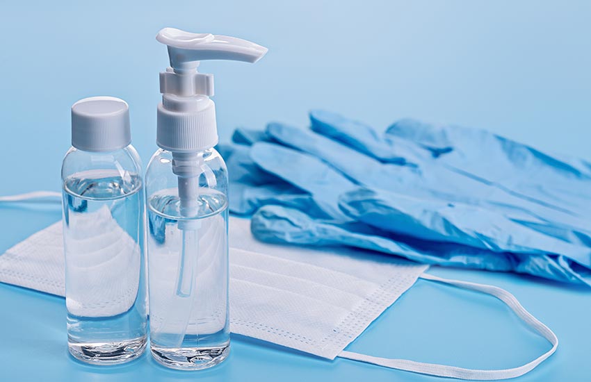 Service Plus - Pflegehilfsmitel - Maske Handschuhe Desinfektion 